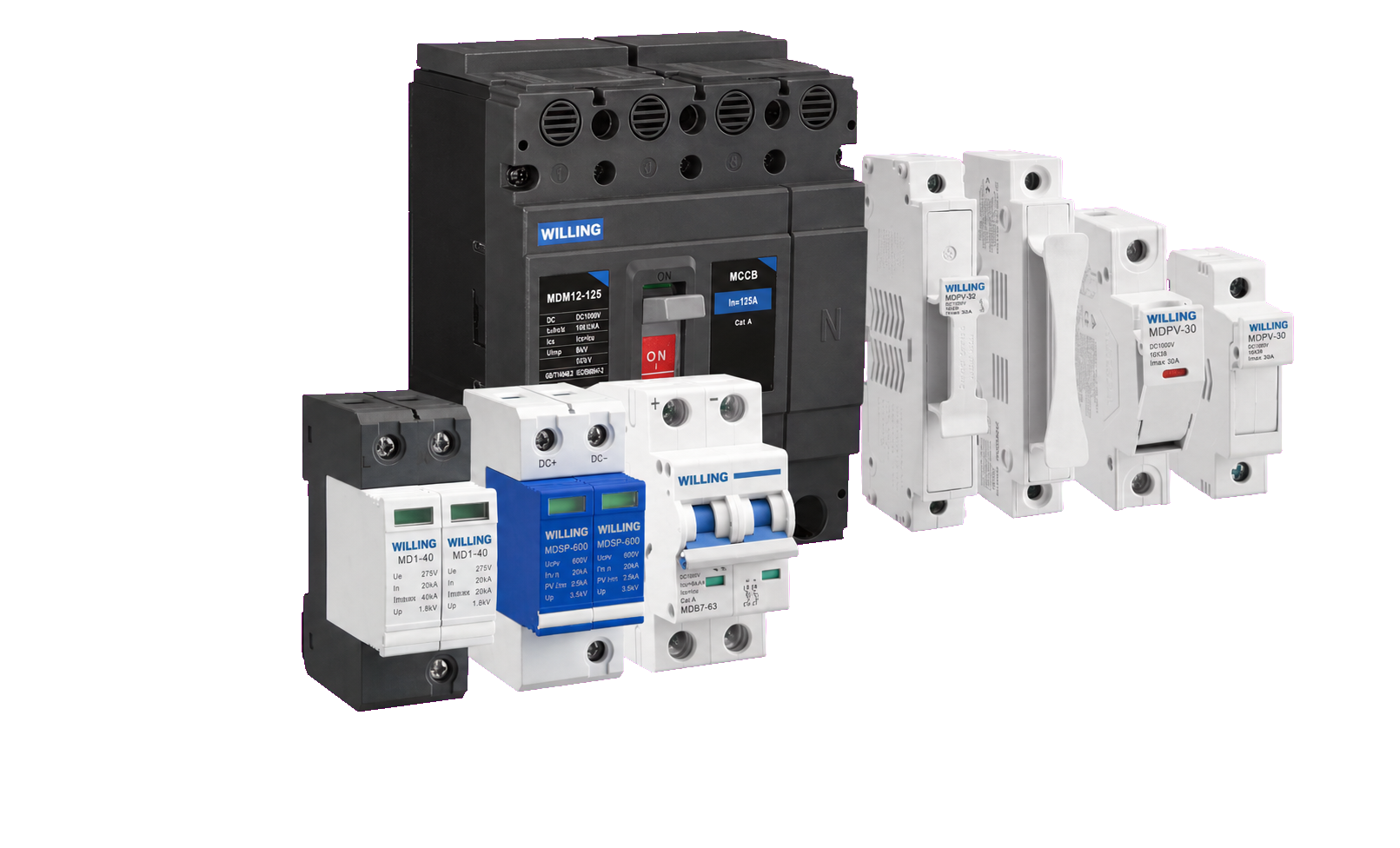 WILLING DC surge protection devices and DC circuit breakers for photovoltaic systems