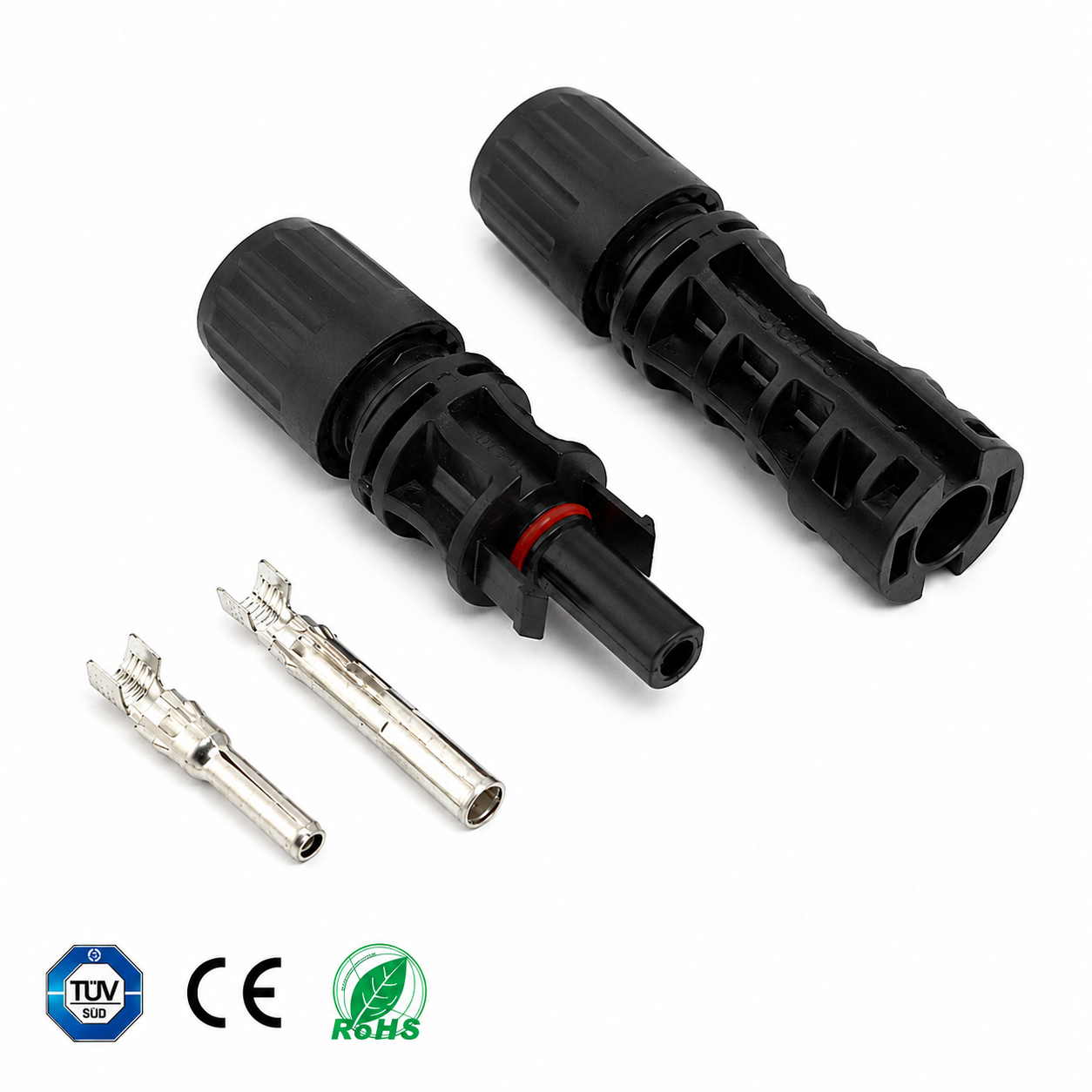 WILLING MC4 solar connector pair for photovoltaic DC wiring